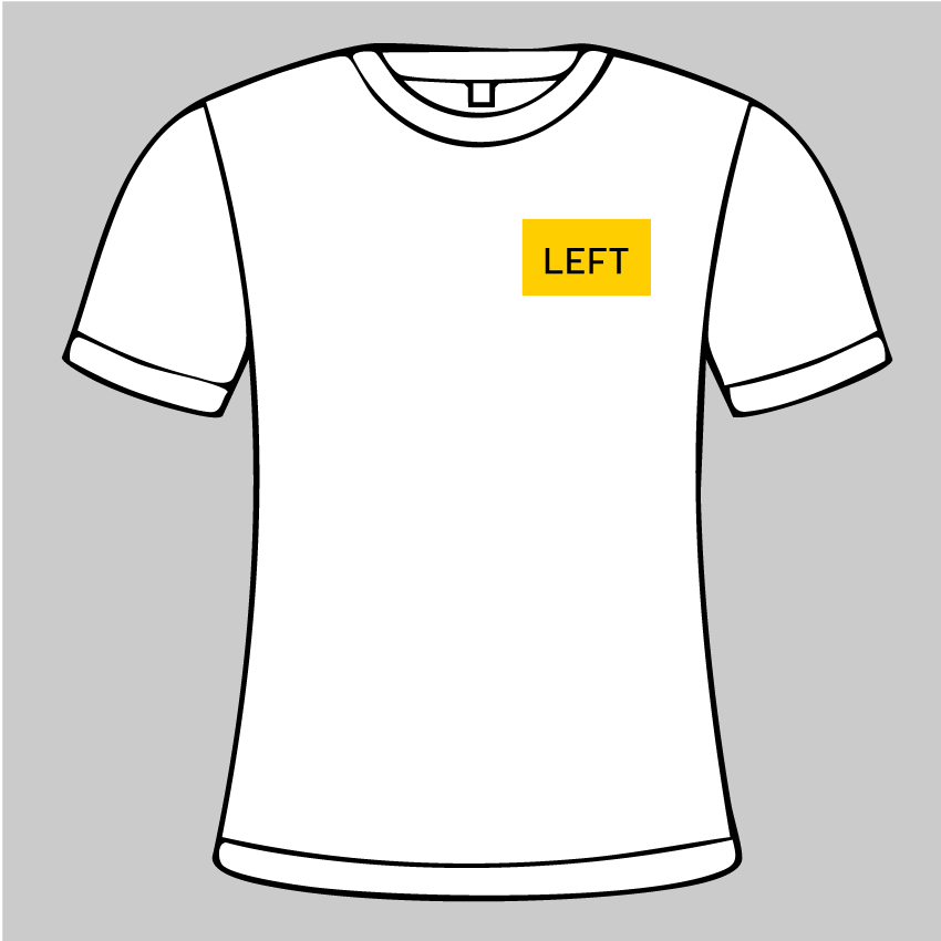 Left Chest - Print Location